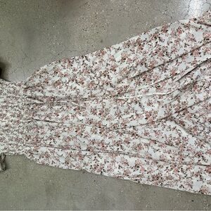 Beautiful long floral print dress shown new with tags